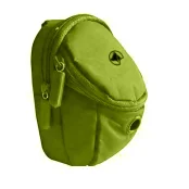 Сумка портативная Croci Hiking под пакеты и лакомства, для собак, с карабином, зелёный, 7.5×4×11 см