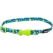 Нашийник Coastal Li'l Pals для собак, нейлоновий, зелені точки, 0.8×15-20 см