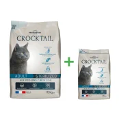 Сухой корм Pro-Nutrition Flatazor Crocktail Adult Sterilized Fish для стерилизованных кошек, с рыбой, 10+2 кг, Акция