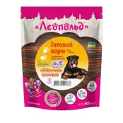 Вологий корм Леопольд Готовий корм для собак, з яловичиною та рисом з овочами, 500 г