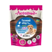 Вологий корм Леопольд Готовий обід для собак, з яловичиною та серцем, 500 г