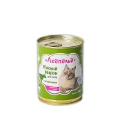 Влажный корм Леопольд мясной рацион для кошек, с говядиной, 360 г