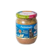 Консервы Леопольд Мясные деликатесы для кошек, с птицей, 500 г