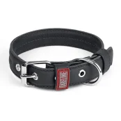 Нашийник Kareline для собак, з м'якої шкіри, з декоративною прошивкою, 2.5×33-42 см