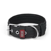 Нашийник Kareline для собак, з м'якої шкіри, з декоративною прошивкою, 4.5×50-61 см