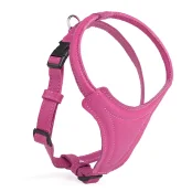 Шлея Kareline для собак маленьких и средних пород, из мягкой кожи, с грудиной и пластиковой пряжкой, 2 см/51 см/54-62 см