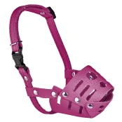 Намордник Kareline для собак маленьких пород, из мягкой кожи, с пластиковой пряжкой, M, 6.5 см/19 см