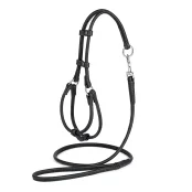 Комплект Kareline шлея и поводок круглые для собак, из мягкой кожи, 0.5/28-35×33-40 см