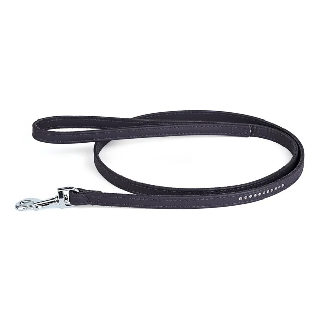 Поводок Kareline для собак, из мягкой кожи, со стразами, 1.2×120 см