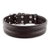 Нашийник Kareline з 2 тросами для собак, з м'якої шкіри, 4.5×50-60 см