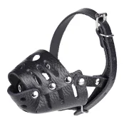 Намордник Kareline для собак малых пород, из ременной кожи, закрытый, M