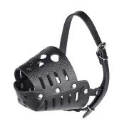 Намордник Kareline для собак малых пород, из ременной кожи, закрытый, L