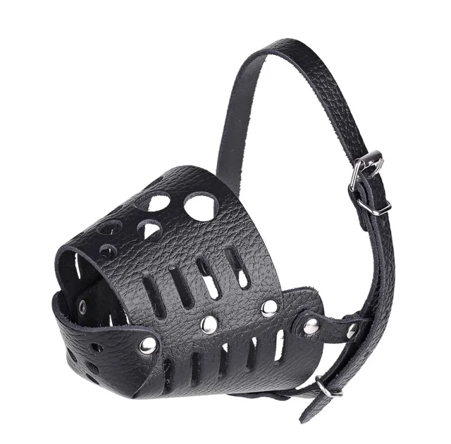 Намордник Kareline для собак малих порід, з ремінної шкіри, закритий, XL