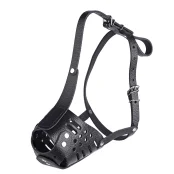 Намордник Kareline для питбуля, из ременной кожи, закрытый, M