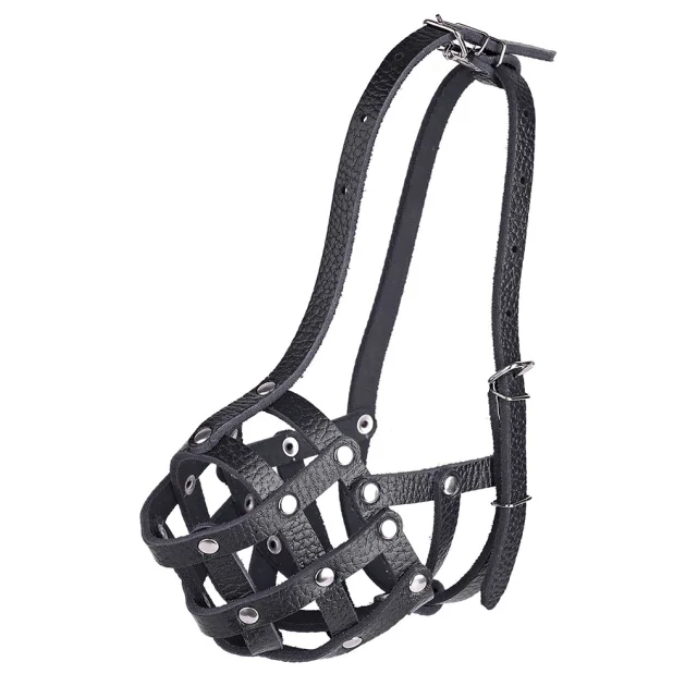 Намордник-сітка Kareline для маленьких порід, з ремінної шкіри