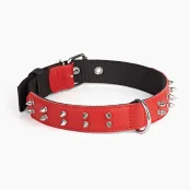Нашийник Kareline для собак, з нейлону та м'якої шкіри, з прикрасою "шип", 3.5×51-64 см