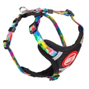 Шлея Kareline для собак, нейлон, с логотипом и пластиковой пряжкой, узор Keeper, 1 см/22-30 см/28-38 см