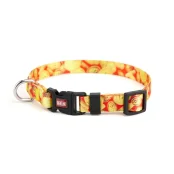 Нашийник Kareline для собак, нейлон, пластикова пряжка, візерунок Money, 1×25-30 см