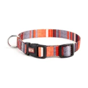 Нашийник Kareline для собак, нейлон, пластикова пряжка, візерунок Line, 2.5×35-52 см