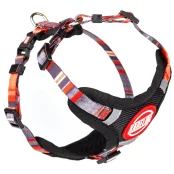 Шлея Kareline для собак, нейлон, с логотипом и пластиковой пряжкой, узор Line, 2.5 см/50-66 см/66-90 см