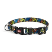Нашийник Kareline для собак, нейлон, пластикова пряжка, візерунок Crazy, 1.5×24-35 см