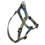 Шлея Kareline для собак, нейлон, с пластиковой пряжкой, узор Crazy, 1×24-30 см/26-40 см