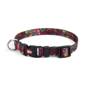 Нашийник Kareline для собак, нейлон, пластикова пряжка, візерунок Kaleidoscope, 1×25-30 см