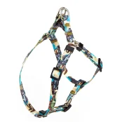 Шлея Kareline для собак, нейлон, с пластиковой пряжкой, узор Dino, 1×24-30 см/26-40 см