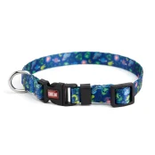 Нашийник Kareline для собак, нейлон, пластикова пряжка, візерунок UFO, 1.5×24-35 см