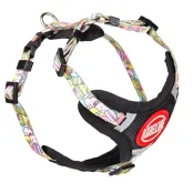 Шлея Kareline для собак, нейлон, с логотипом и пластиковой пряжкой, узор Cake, 1×22-30 см/28-38 см