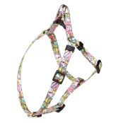 Шлея Kareline для собак, нейлон, с пластиковой пряжкой, узор Cake, 1×24-30 см/26-40 см