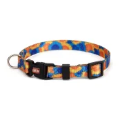 Нашийник Kareline для собак, нейлон, пластикова пряжка, візерунок Sunflowers, 1×25-30 см