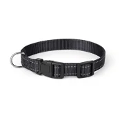 Нашийник Kareline світловідбивний для собак, нейлон, пластикова пряжка, 1.5×24-34 см