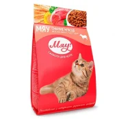 Сухий корм Мяу для котів, м'ясний, 900 г