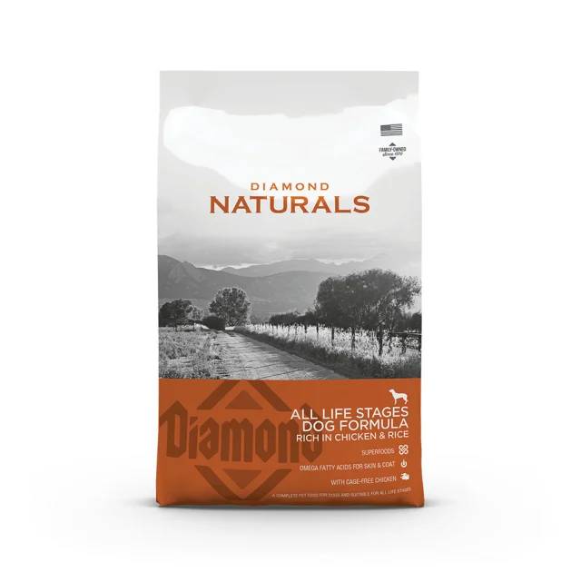 Сухий корм Diamond Naturals Adult All Life Stages Dog Chicken&Rice для собак будь-якого віку, курка с рисом, 15 кг