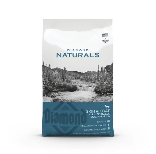 Сухий корм Diamond Naturals Adult All Life Stages Dog Skin&Coat для собак будь-якого віку, догляд за шкірою, 15 кг
