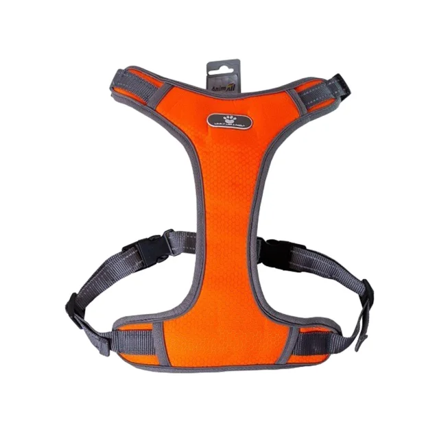 Шлея AnimAll HL-8005-1 для собак, оранжевая, S, 28-34 см/28-48 см
