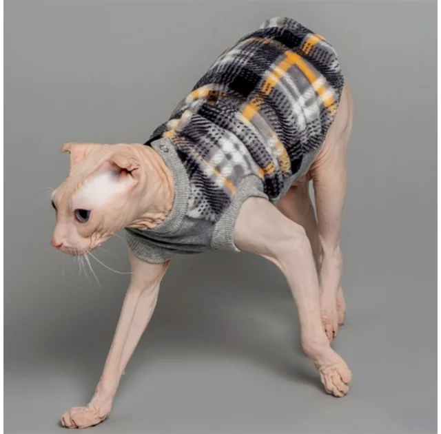 Майка Style Pets Swidex для котів, сірий принт, розмір M+