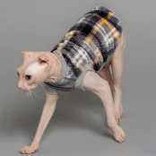 Майка Style Pets Swidex для котів, сірий принт, розмір S