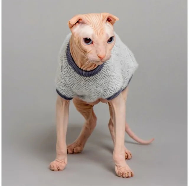Майка Style Pets Ялинка для котів, колір сірий, M+