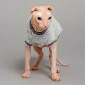 Майка Style Pets Ялинка для котів, колір сірий, XS