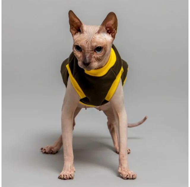 Майка Style Pets Classic khaki для котів, розмір XL-