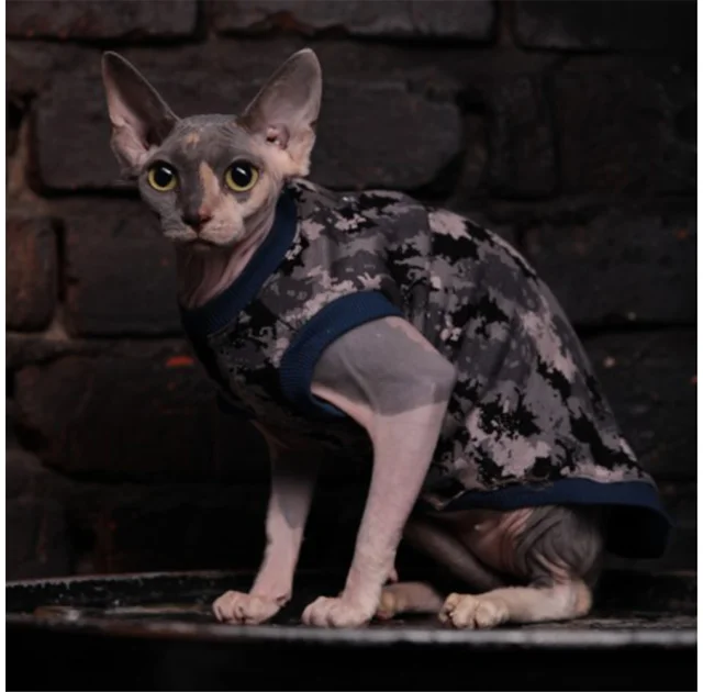 Майка Style Pets Сamo blue для котів, розмір S