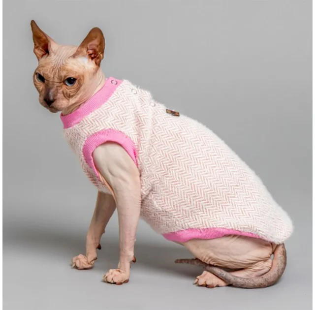 Майка Style Pets Ялинка для котів, колір рожевий, розмір XS