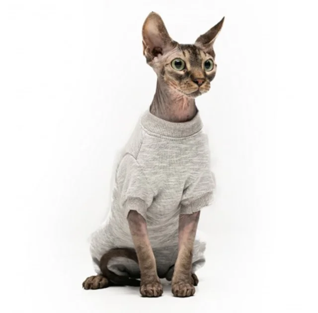 Боді Style Pets Steya для котів, колір сірий, розмір XL-