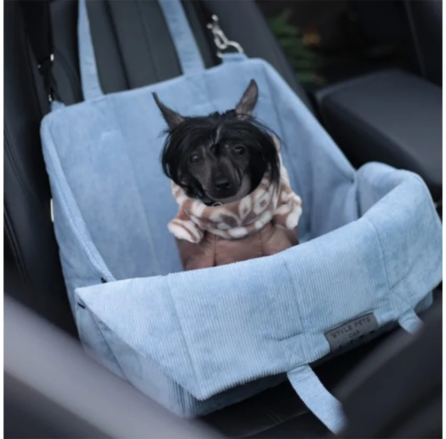Автокрісло Style Pets Super Bag Velvet для собак та котів, 40×40 см, чорний