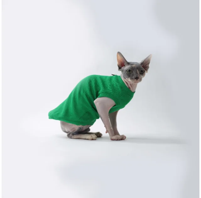 Майка Style Pets GLASS для котів, колір зелений, розмір L