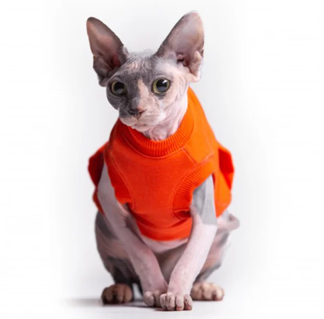 Майка Style Pets TVIXI для котів, колір помаранчевий, розмір L-
