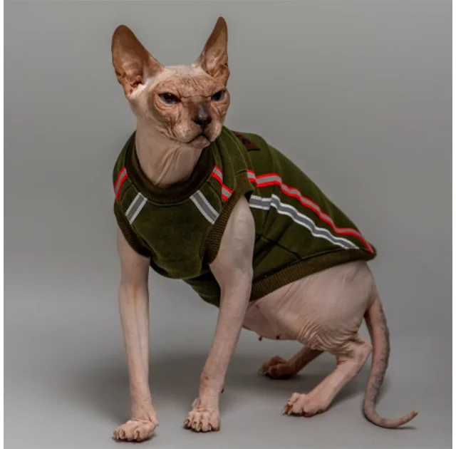 Майка Style Pets ELVIN для котів, колір зелений, розмір M