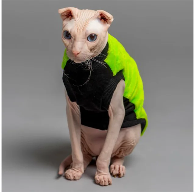 Майка Style Pets FaceSPS для котів, колір зелений, розмір L
